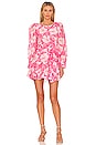 view 1 of 3 Teyana Dress in Holiday Sun Fuchsia