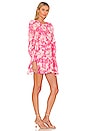 view 2 of 3 Teyana Dress in Holiday Sun Fuchsia