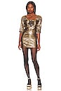 view 1 of 5 Thompson Dress in Gold