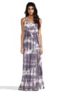 view 1 of 5 Love Shack Fancy Racer Love Slit Maxi Dress in Deep Amethyst Fall Tie Dye