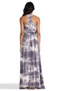 view 3 of 5 Love Shack Fancy Racer Love Slit Maxi Dress in Deep Amethyst Fall Tie Dye
