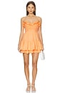 view 1 of 3 Linny Dress in Tangerine