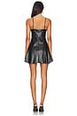 view 3 of 4 Falletta Faux Leather Dress in Black