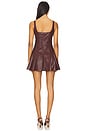 view 3 of 3 Fauber Dress in Oxblood