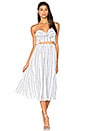 view 1 of 4 Jenna Dress in Blue & White