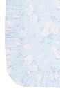 view 3 of 3 Ruffled Euro Pillow in Whisper Blue