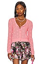 view 1 of 4 Venice Cardigan in Pink Soiree