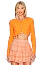 view 1 of 4 SENINA 가디건 in Neon Tangerine