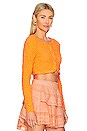 view 2 of 4 SENINA 가디건 in Neon Tangerine