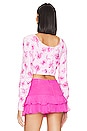 view 3 of 4 Mikki Crop Sweater in Pink Dreamfields