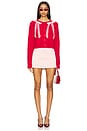 view 4 of 4 Cupid Cardigan in Cherry Bomb