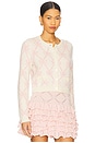 view 2 of 4 Veronika Cardigan in Milk Rose