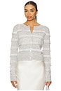view 2 of 5 Claralise Cardigan in Pale Grey Melange