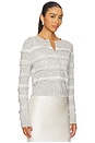 view 3 of 5 Claralise Cardigan in Pale Grey Melange