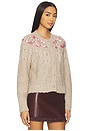 view 2 of 4 Clementian Cardigan in Oatmeal Melange