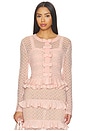 view 1 of 4 Galle Cardigan in Parlor Rose