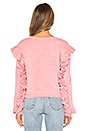 view 3 of 4 Ruffle Sweatshirt in Millennial Pink