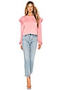 view 4 of 4 Ruffle Sweatshirt in Millennial Pink