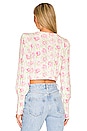 view 3 of 4 Bishop Crop Cardigan in Antique Rosebud