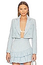 view 1 of 5 Carterio Crop Blazer in Shimmering Dusk