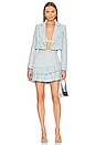 view 4 of 5 Carterio Crop Blazer in Shimmering Dusk