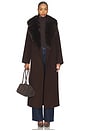 view 1 of 4 Kenzia Coat in Chocolate Brown