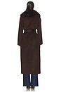 view 4 of 4 Kenzia Coat in Chocolate Brown