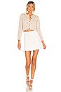 view 4 of 4 Brendana Mini Skirt in Antique White