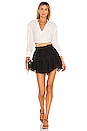 view 4 of 4 Ruffle Mini Skirt in Black