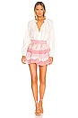 view 4 of 4 Fia Skirt in Pastel Pink Colorblock