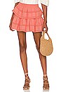 view 1 of 4 Ruffle Mini Skirt in Peach Blossom