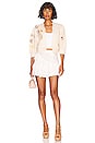view 4 of 4 Effie Mini Skirt in True White
