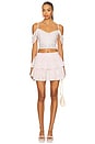 view 5 of 6 Ruffle Mini Skirt in Powder Pink