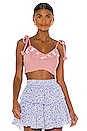 view 1 of 4 Lago Crop Top in Little Bow Pink