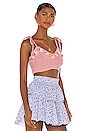 view 2 of 4 Lago Crop Top in Little Bow Pink