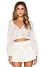 view 2 of 5 Button Down Blouse in Cream