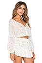 view 3 of 5 Button Down Blouse in Cream