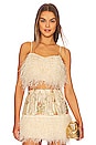 view 1 of 4 Dusty Crop Top in Golden Fog