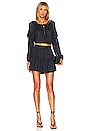 view 4 of 4 Ruffle Popover Top in Midnight