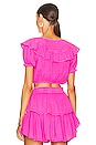 view 3 of 4 Elania Crop Top in Flirty Fuschia