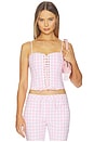 view 1 of 5 Bensen Bustier in Cheerful Pink