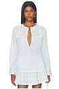 view 1 of 5 Miah Top in Chambray Sky