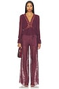 view 5 of 5 Thessira Top in Faded Merlot