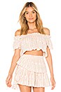 view 1 of 4 Stephanie Crop Top in Tan & Pink