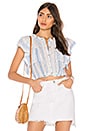 view 1 of 4 Nora Top in Blue & White