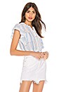 view 2 of 4 Nora Top in Blue & White
