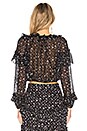 view 3 of 4 Ruffle Popover Top in Black