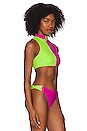 view 2 of 4 x Hurley High Neck Bikini Top in Max Solid Blocked