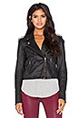 view 2 of 6 CHAQUETA MOTO ORI in Black