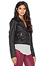 view 3 of 6 CHAQUETA MOTO ORI in Black